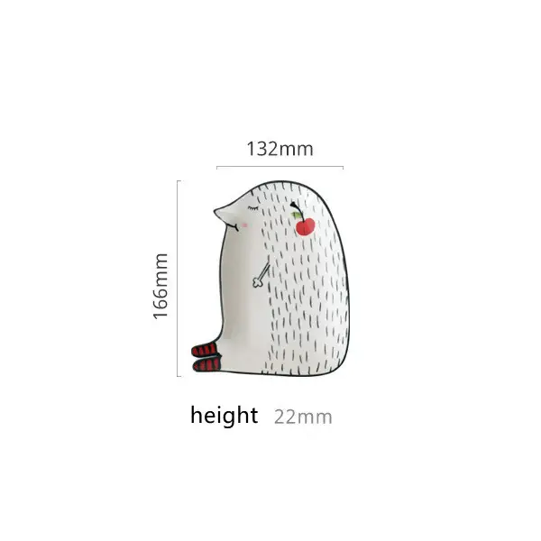 Ceramic Dinner Plate Household Plate Animal Plate