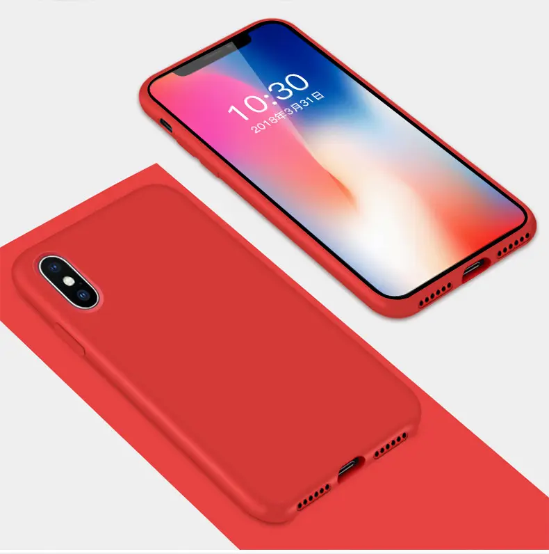 Compatible with Apple, Liquid silicone phone case
