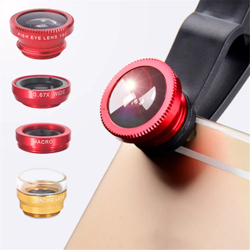 Phone Lens Fisheye 0.67x Wide Angle Zoom