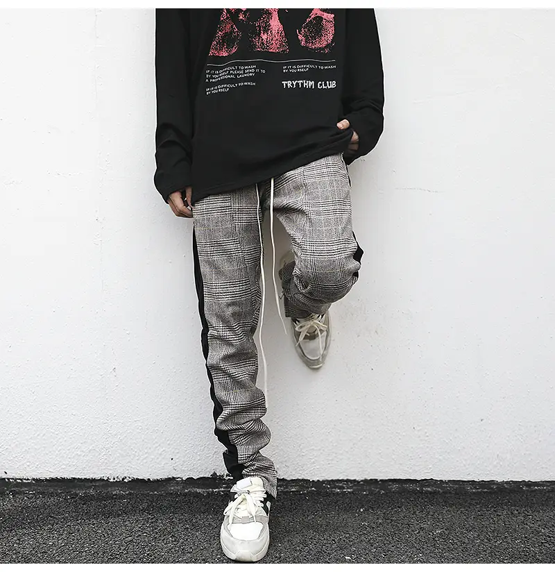 Men's Fashion And Comfort Plaid Track Pants