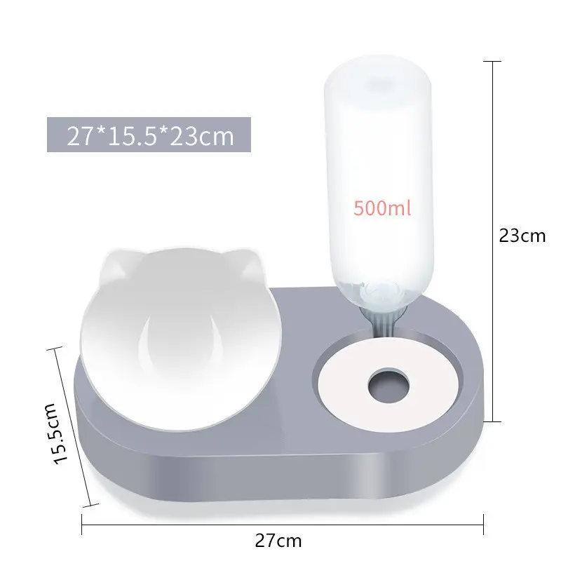 Two-in-One Pet Bowl Water Dispenser Automatic Storage