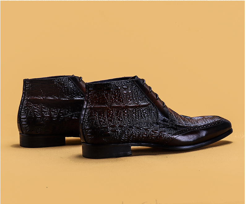 First layer cowhide men's Martin boots