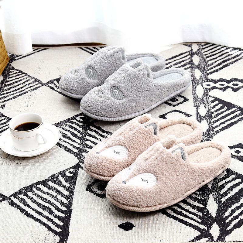 Lovers soft cotton slippers