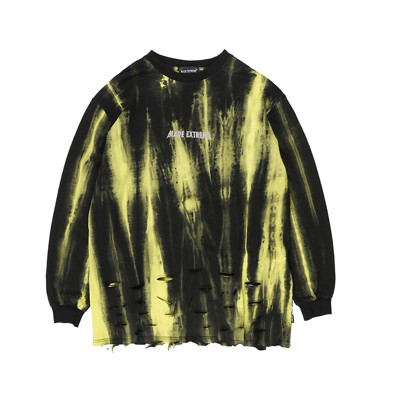 قميص رجالي بأكمام طويلة للزوجين بتصميم ثقوب