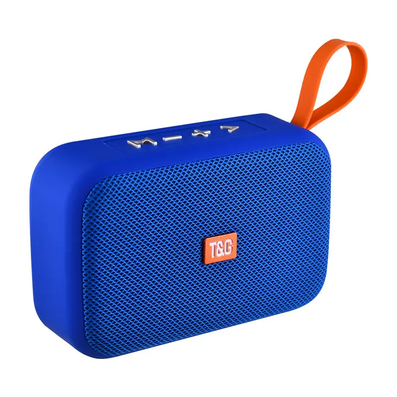Portable Bluetooth Speaker with FM Radio and Hands-Free Calling — Blue