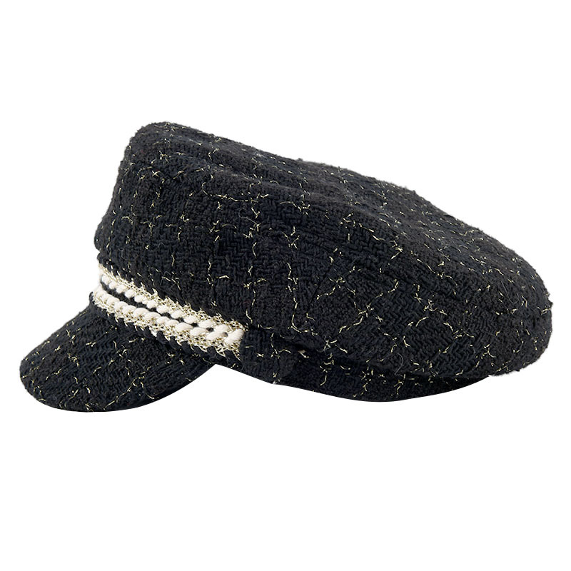 Fashion All-match Navy Style Flat Cap Women