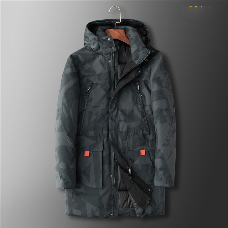All-Match Thick Hooded Youth Mid-Length Coat
