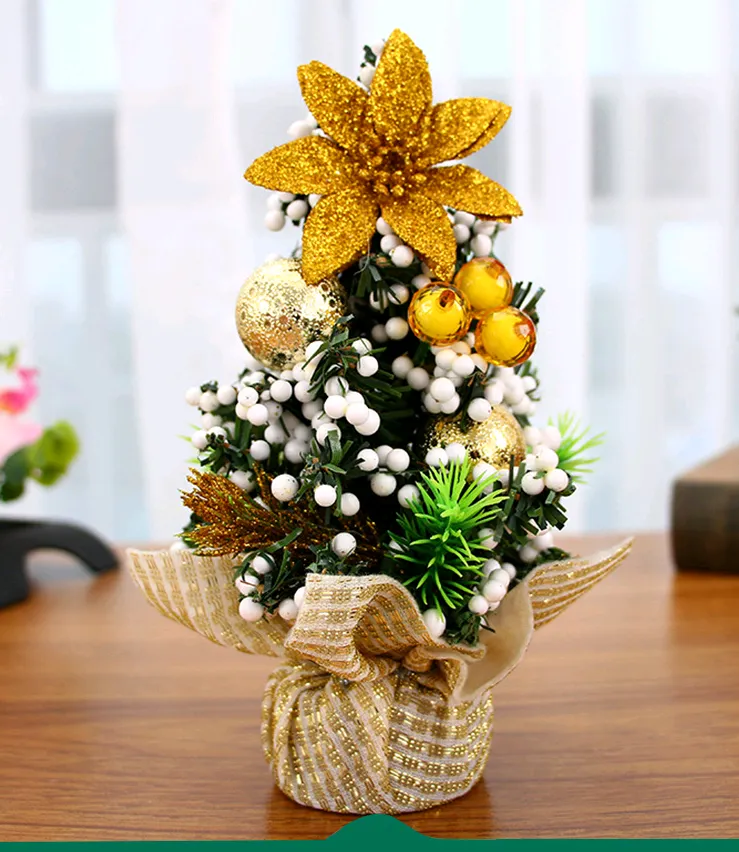 Christmas Ornaments Tree 20cm Mini Christmas Decoration Tree Christmas Day Mall Decoration Desktop Ornaments Small Tree – image 8