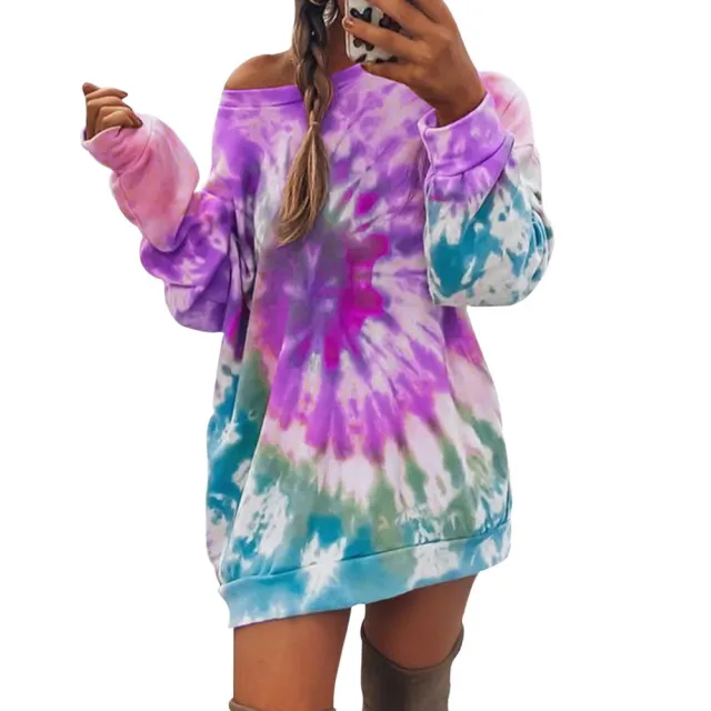 Mid length hooded sweatshirt 1 Purple - Shop at LoveMi