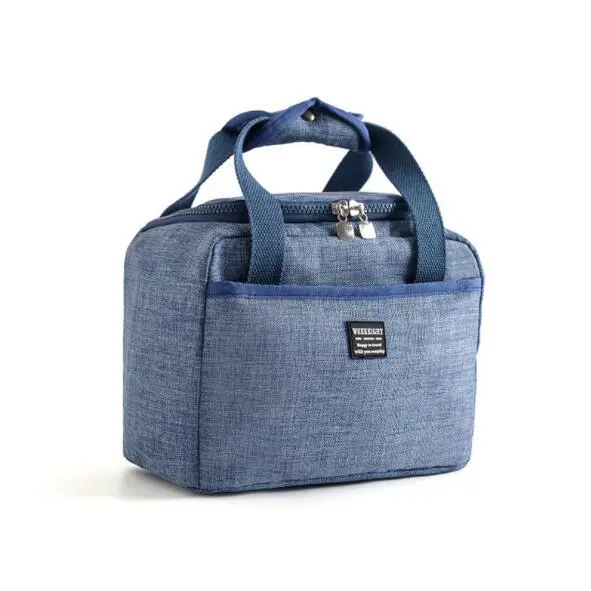 Thick Cation Portable Lunch Bag Insulation Bags Blue - Shop at LoveMi