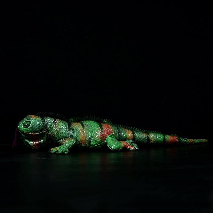Simulation Green Iguana Lizard Doll Cute Lizard Qlush Toys