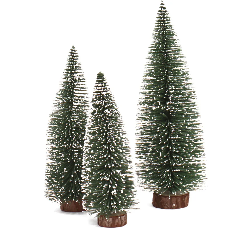 Mini Christmas Tree with Pine Needles Flocking Christmas Tree with White Cedar Tabletop Small Christmas Tree Tabletop Decoration – image 4