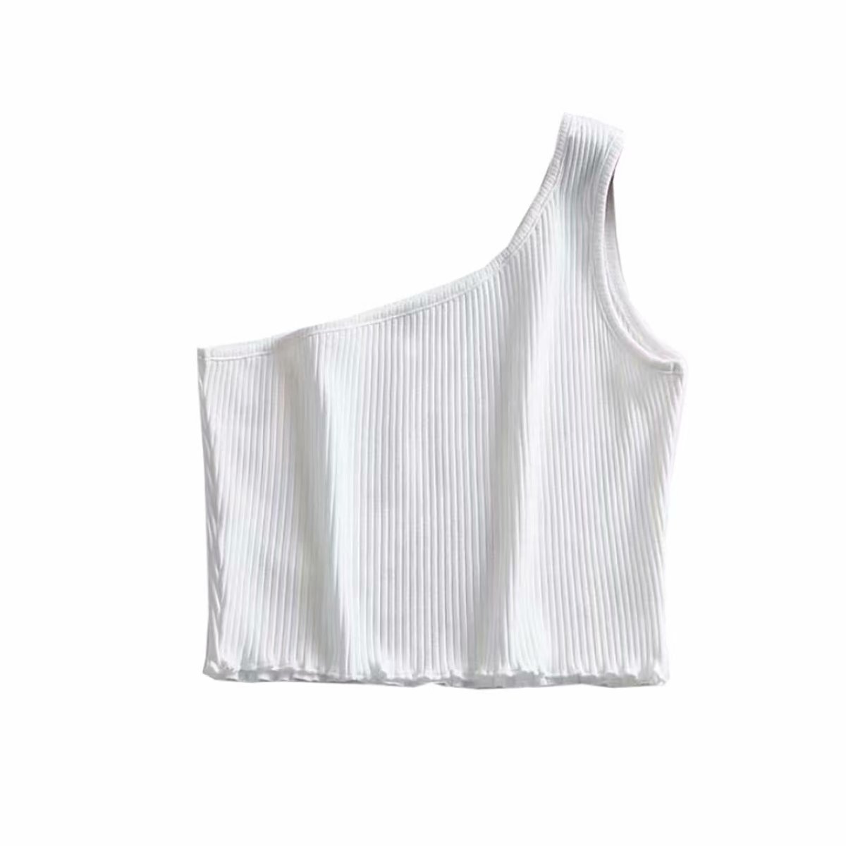 Women's tight-fitting vest with one-shoulder sling