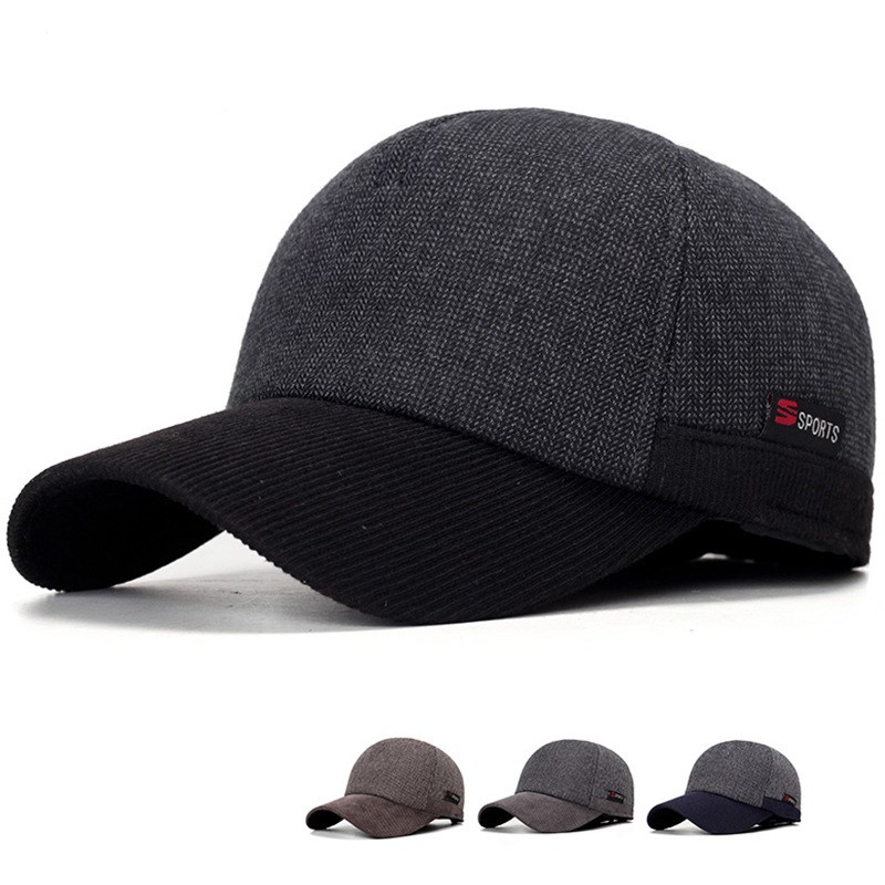 Thickened anti cold and windproof duck tongue cap