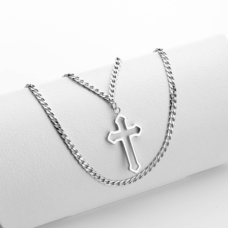 Frosty Wind Cross Pendant Chain