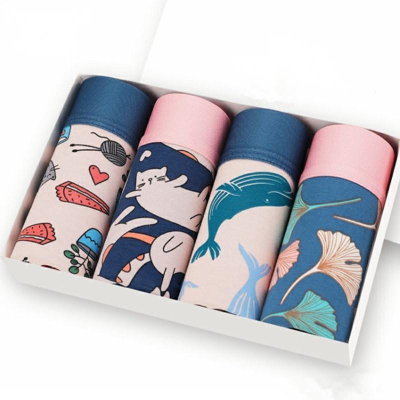 سراويل بوكسر رجالية بأربعة جهات، قابلة للتهوية ومضادة للبكتيريا