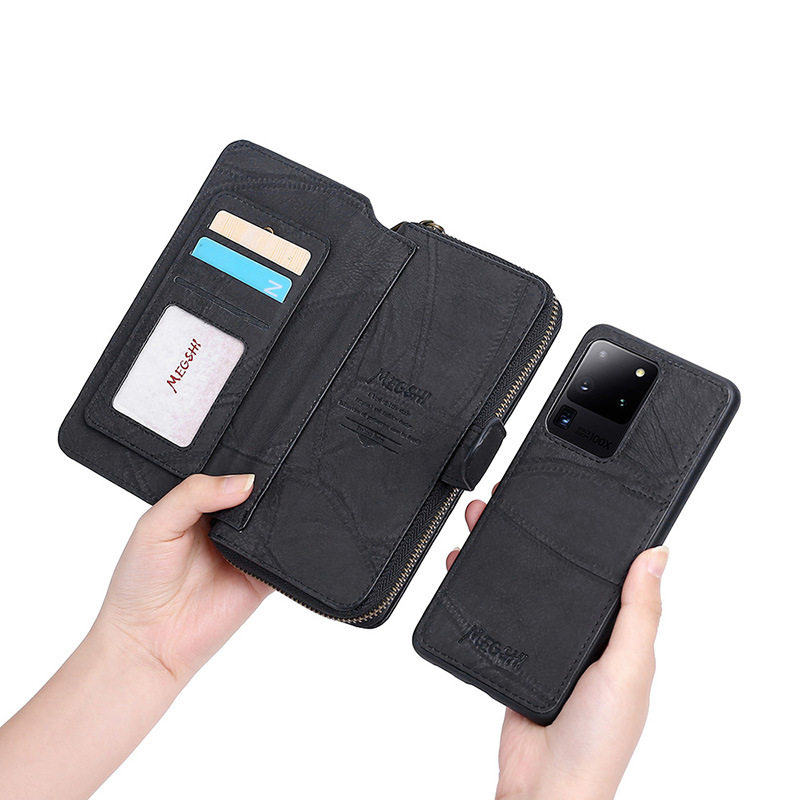 Coque Téléphone Cuir ZARNOX en gris