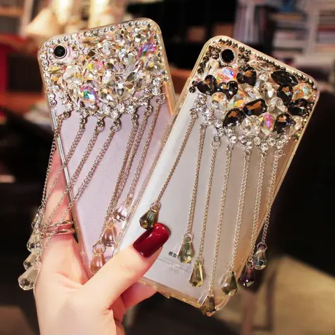 Luxury Tassel Rhinestone Phone Case