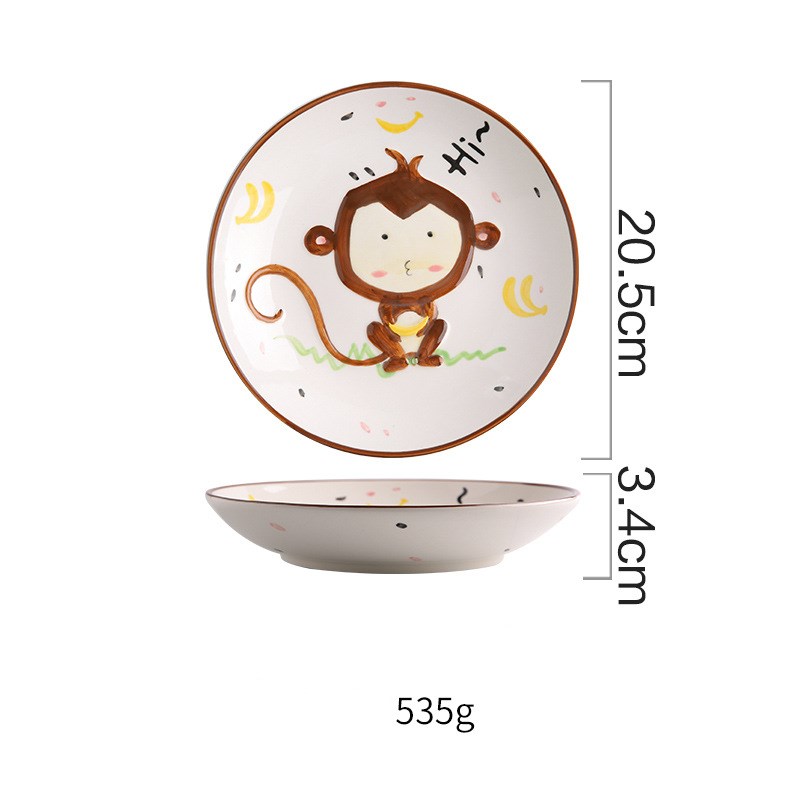 Doodle Monkey Plate