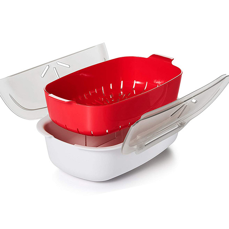 Kitchen Large-Capacity Microwave Steaming Tray