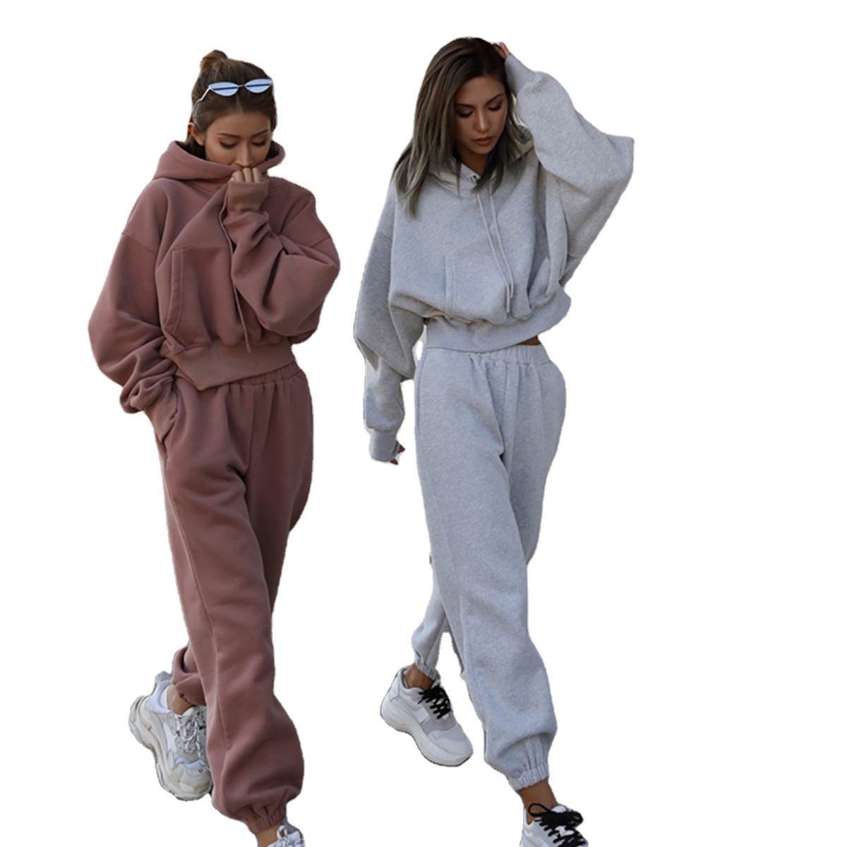 Fashion Long-sleeved Hooded Sports Casual Suit