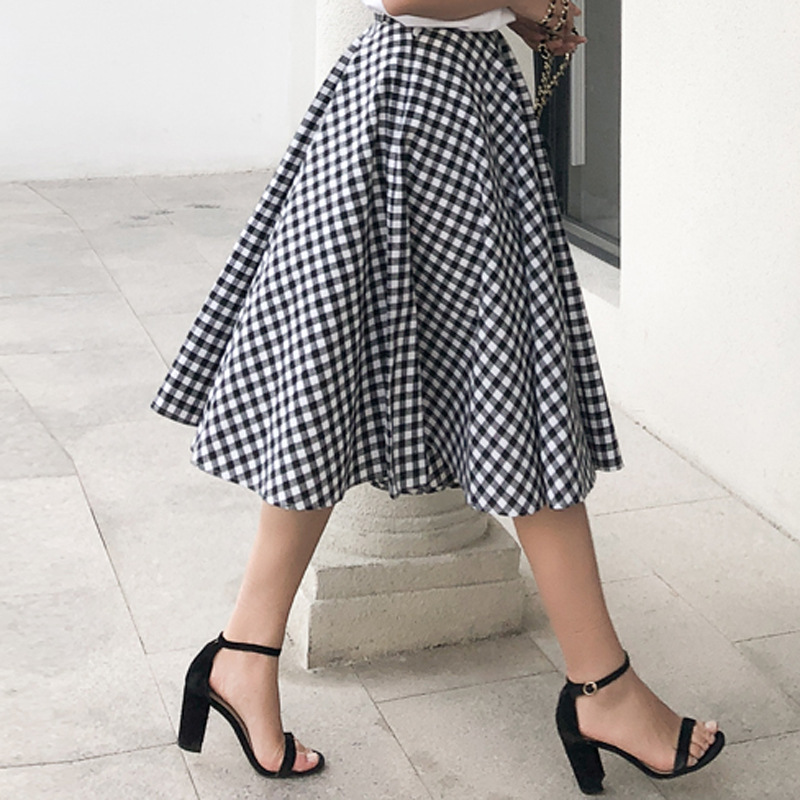 Black and white plaid skirt, tutu skirt
