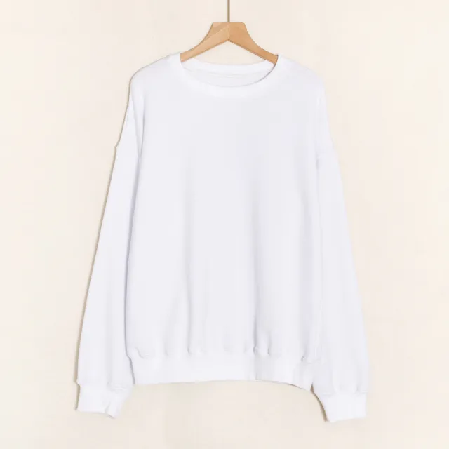 Street Fashion Solid Color David's Loose Women's Top White - Shop at LoveMi