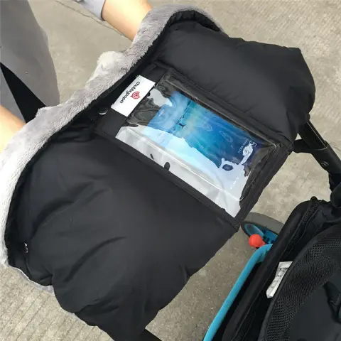 Baby Stroller Warm Gloves with Cell Phone Pocket