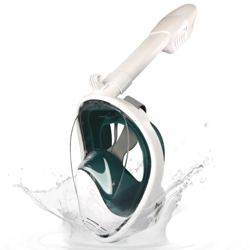 Full dry diving mask - White
