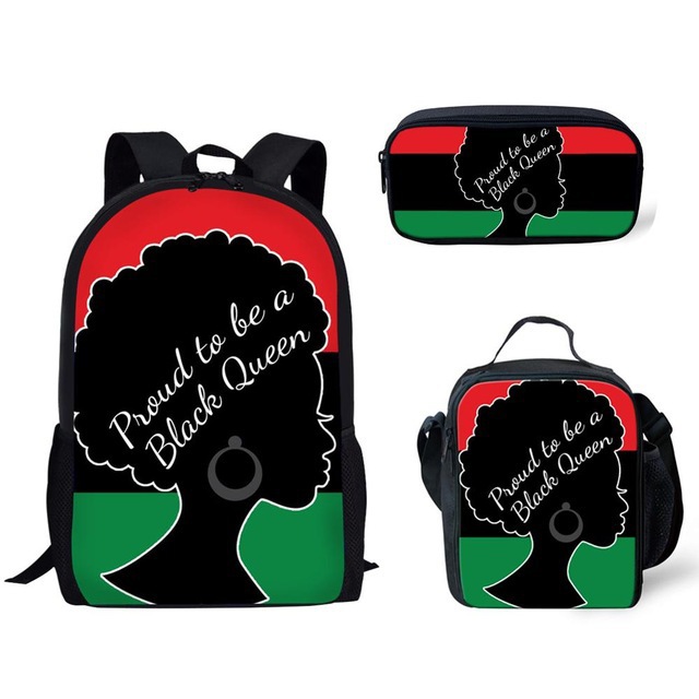 Three-Piece Set Of New Printed Student Backpack