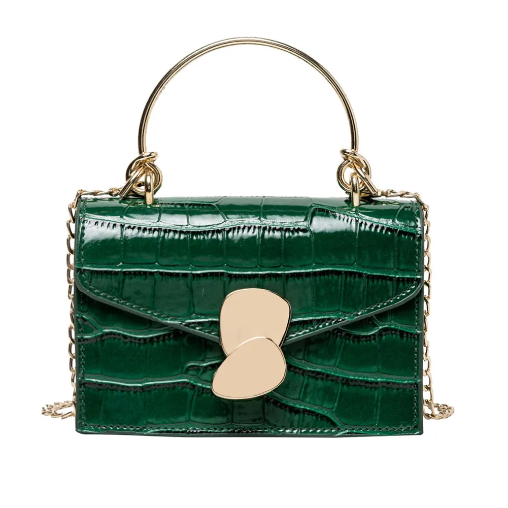 Trendy All-Match Single Shoulder Messenger Handbag - Green