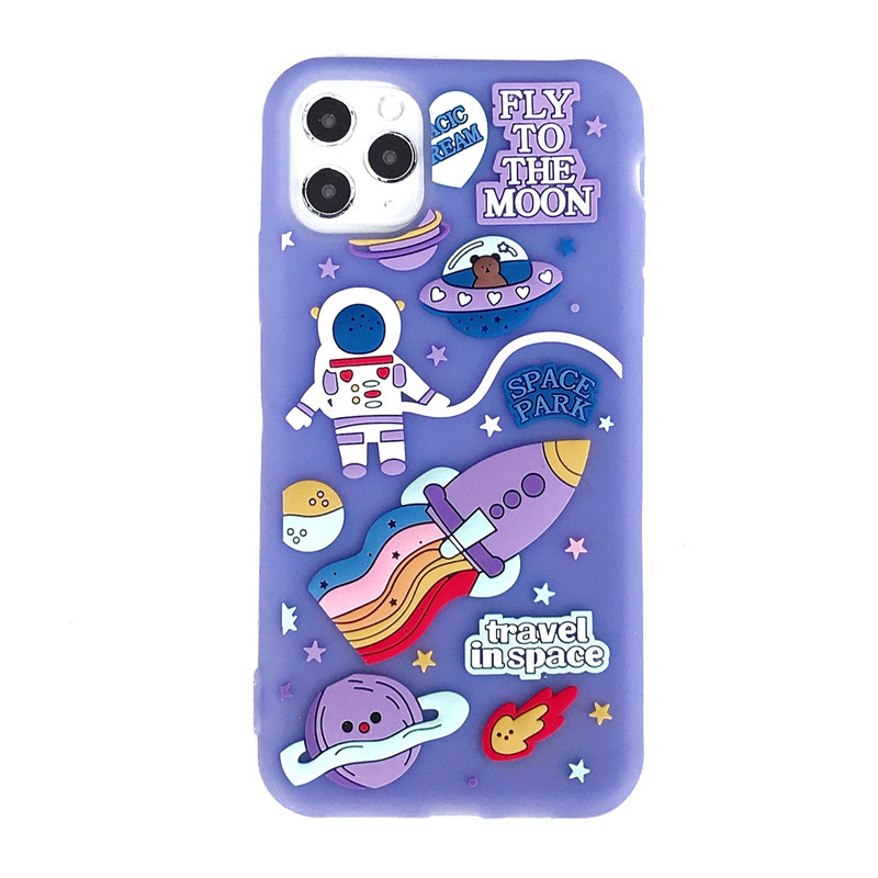 Astronaut silicone cell phone case