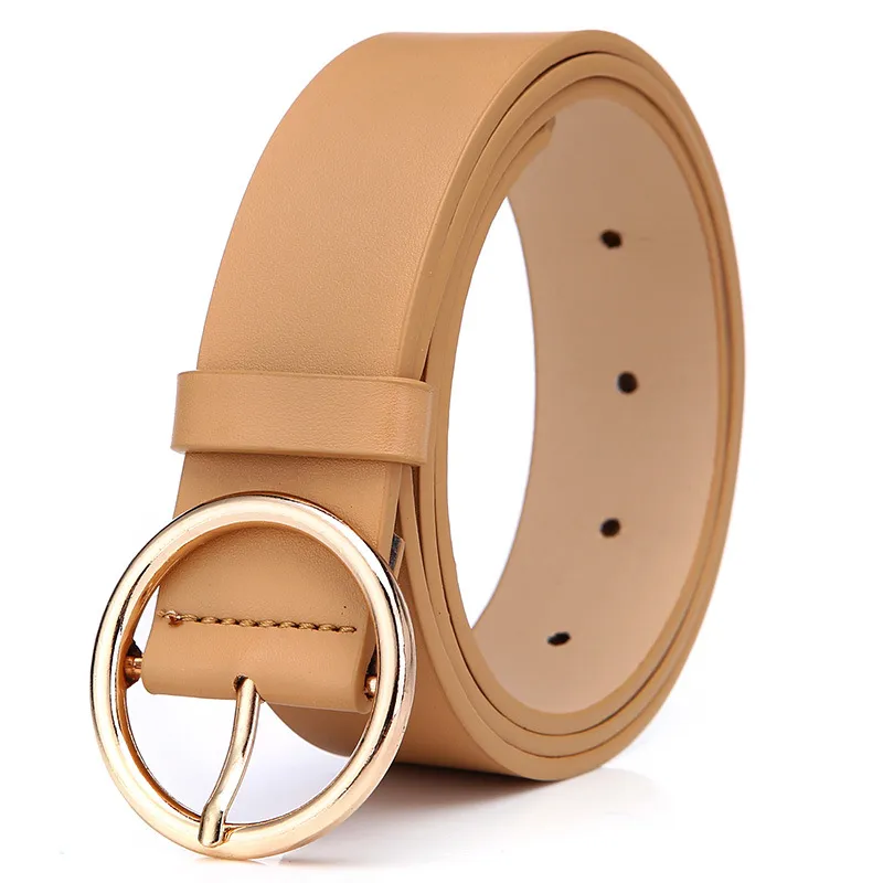 Round belt personalized Korean belt - Brown