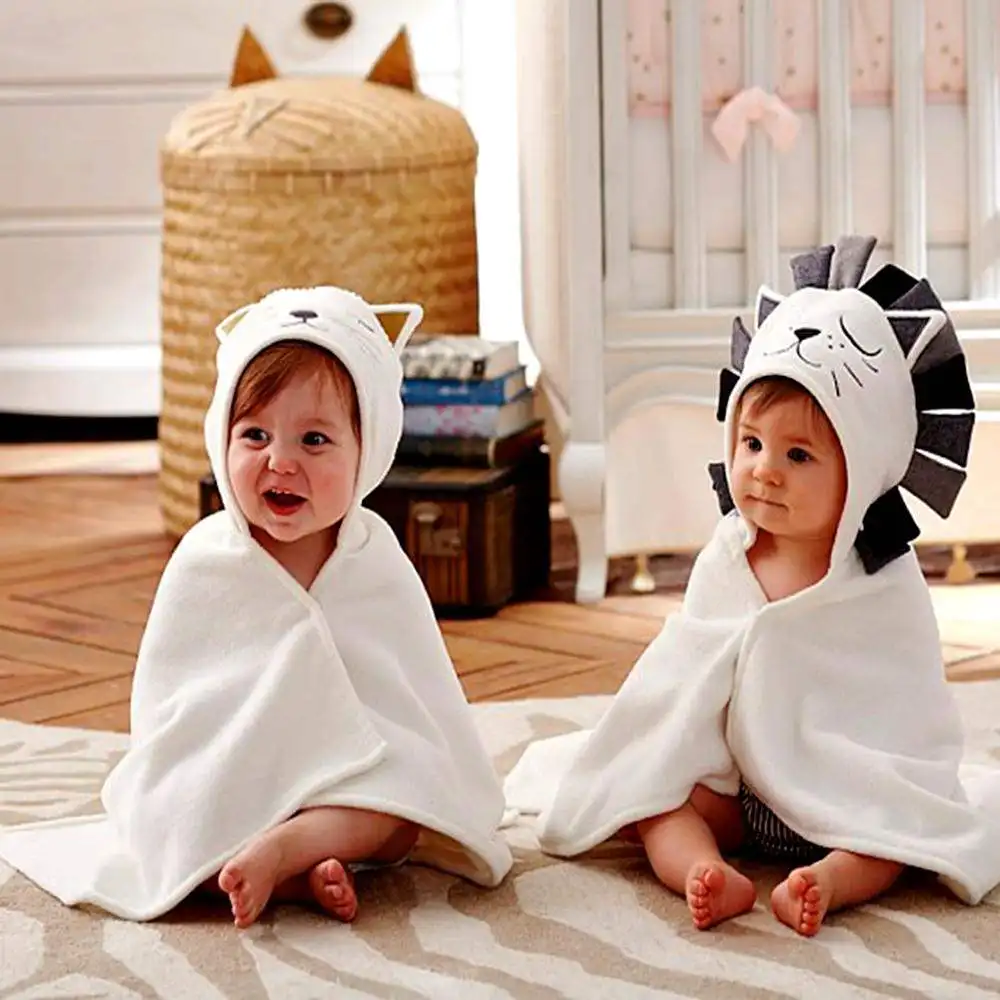 Newborn Cotton Bath Towel for Kid Baby Hooded Infant