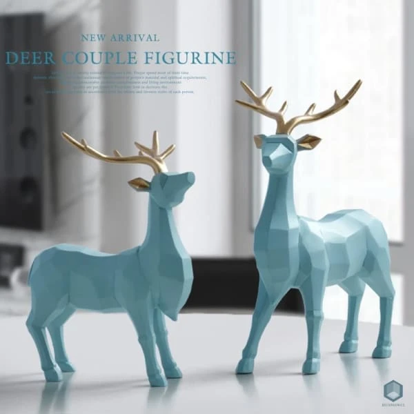 Deer figurine (white)