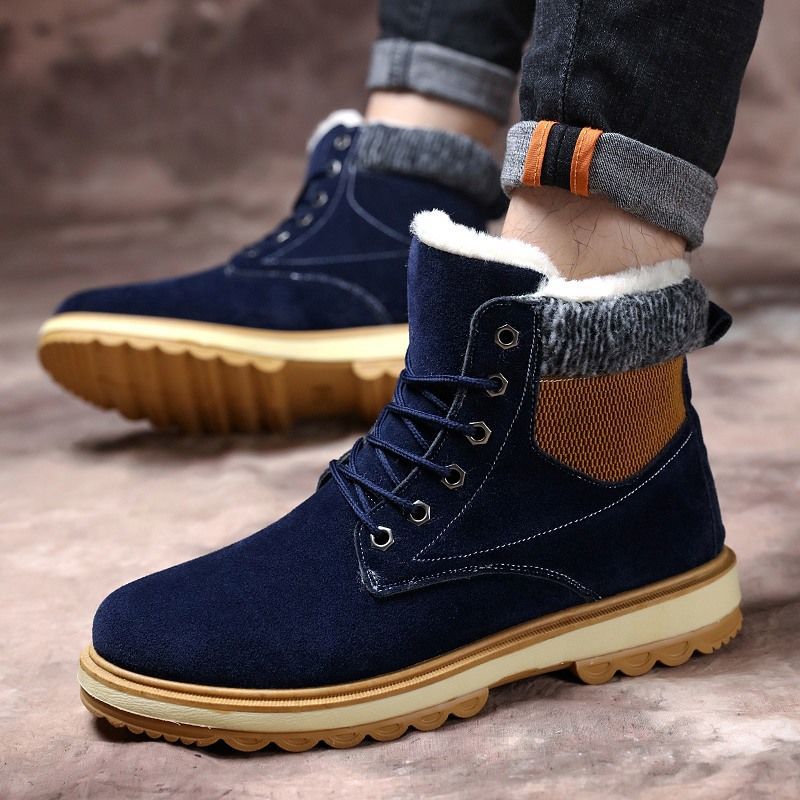 Men's Waterproof Padded High Top Martin Boots