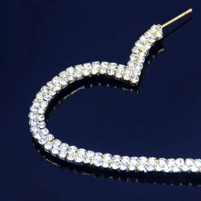 Exaggerated love earrings