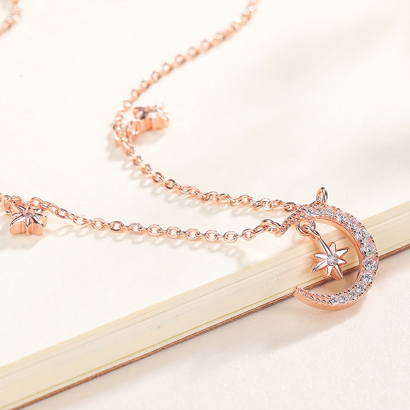 Moon Star Clavicle Chain