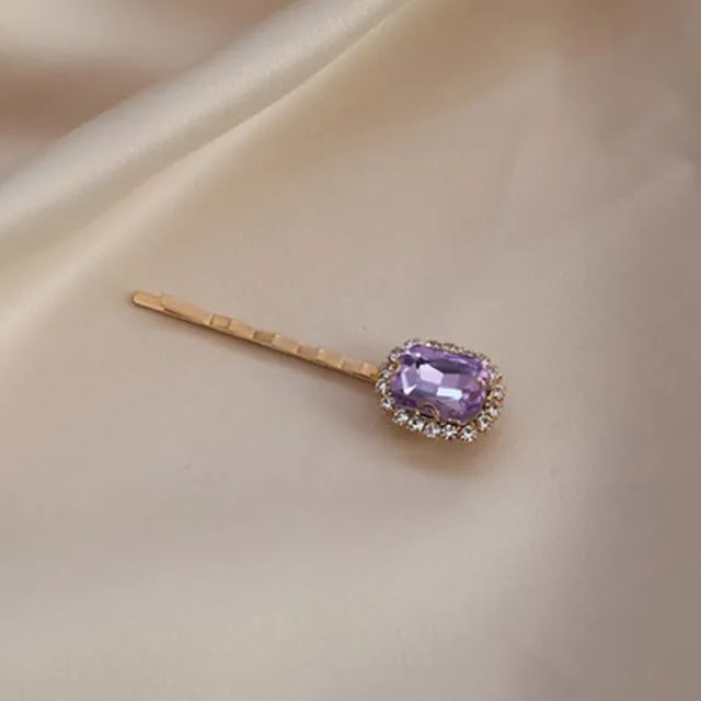 Vintage Sweet Purple Rhinestone Pearl Hairpin Word Folder - Shop at LoveMi