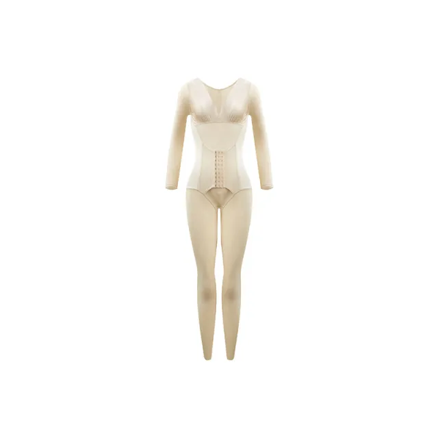 Long sleeved Trousers and Button up Cutout Body Shape Suit Skin Color Xxl Plus - Shop at LoveMi