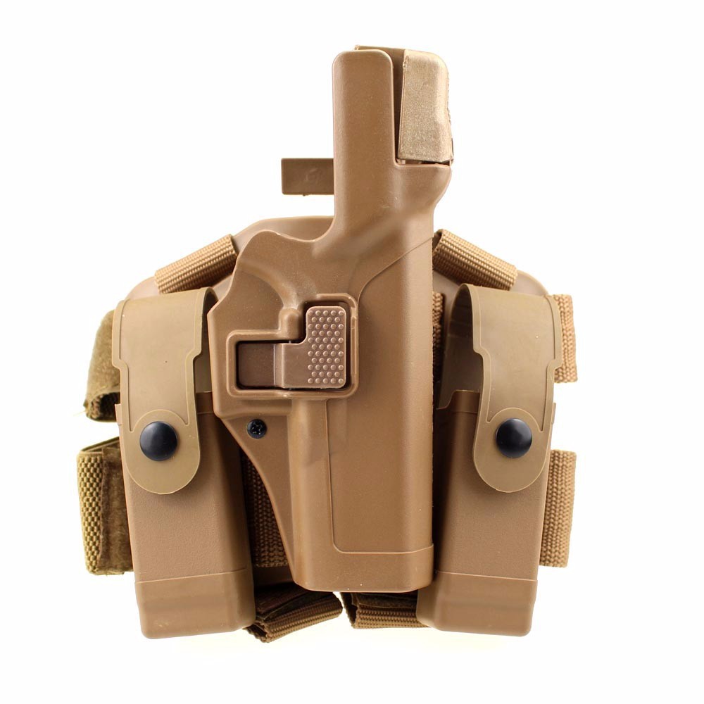 Sinking double anti quick pull leg holster