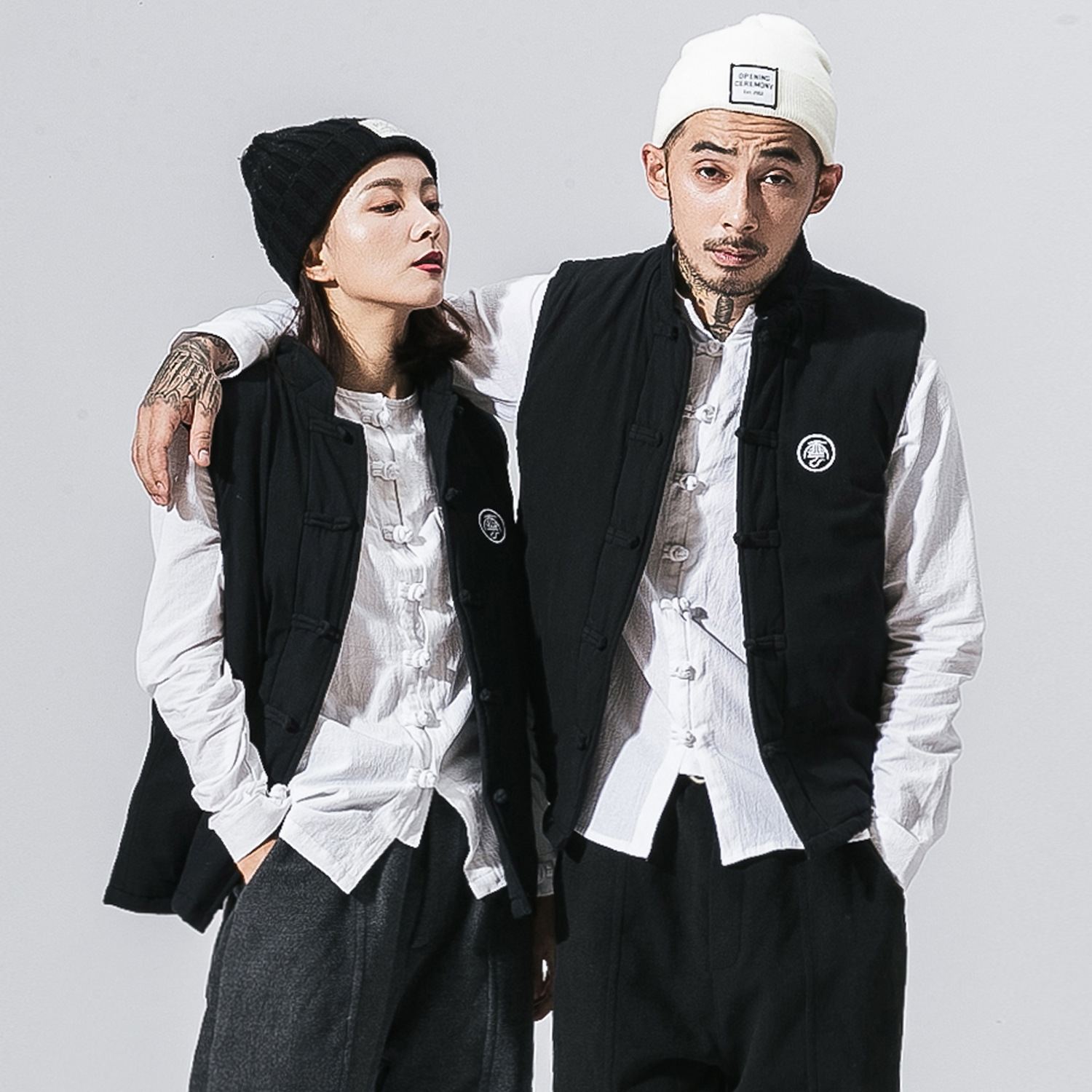 Plus cotton thick warm couple vest