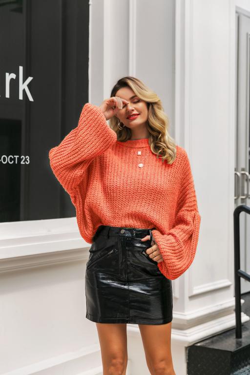 Fashionable Temperament Loose Western Style Slim Sweater