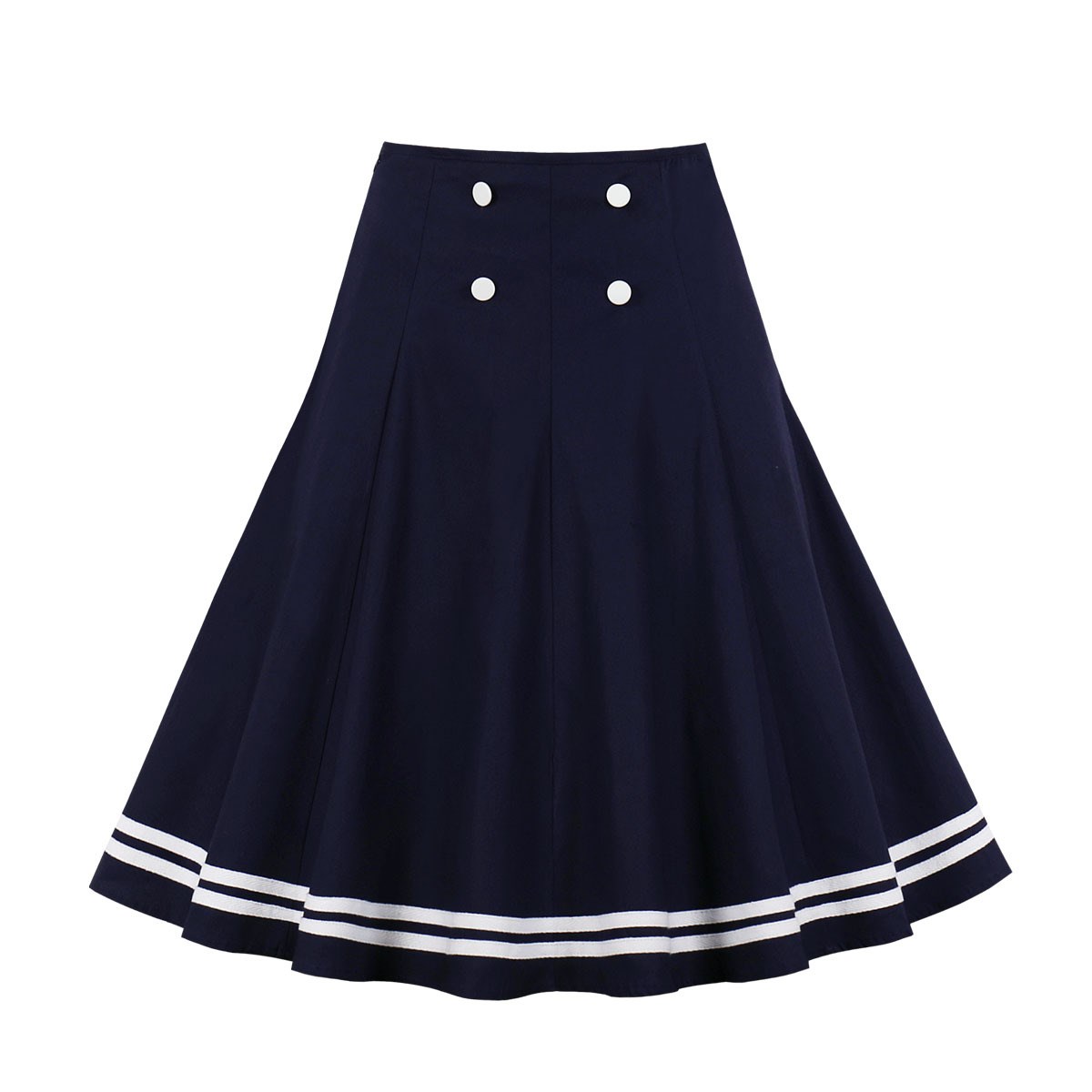High-waisted a-line skirts