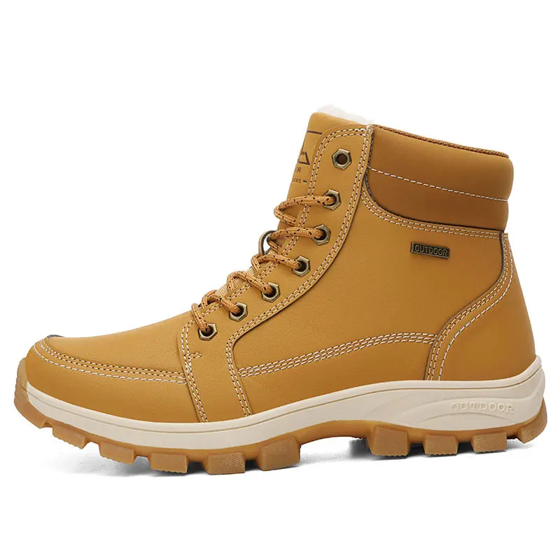 Plush High Top Cotton Shoes for Men