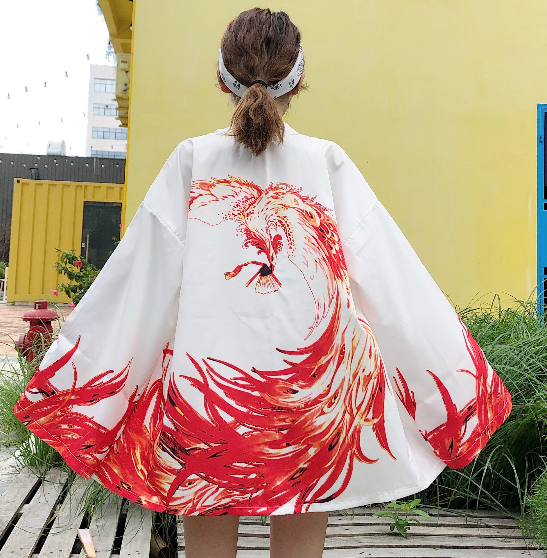 Vintage printed kimono