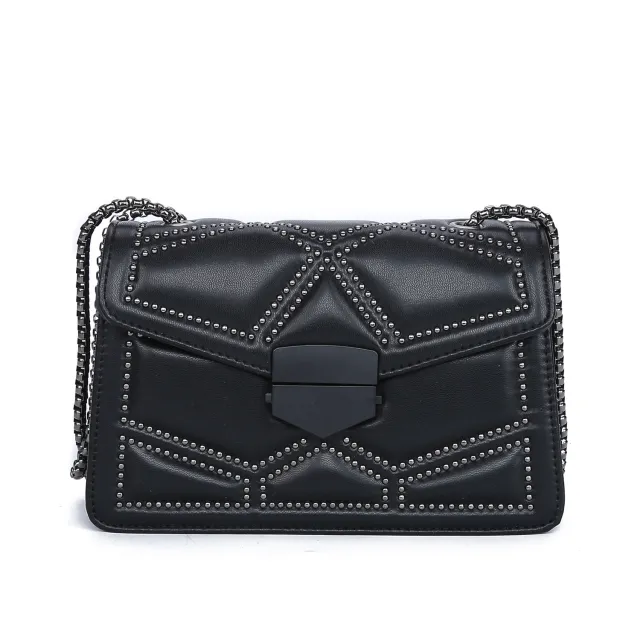 One shoulder messenger small square bag Black - Shop at LoveMi