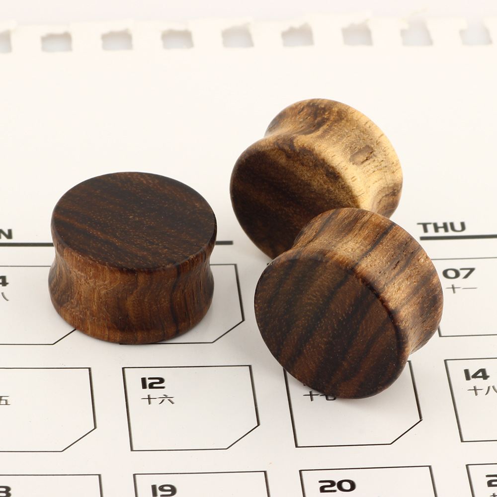 Fashion red brown wood ear expander accessories