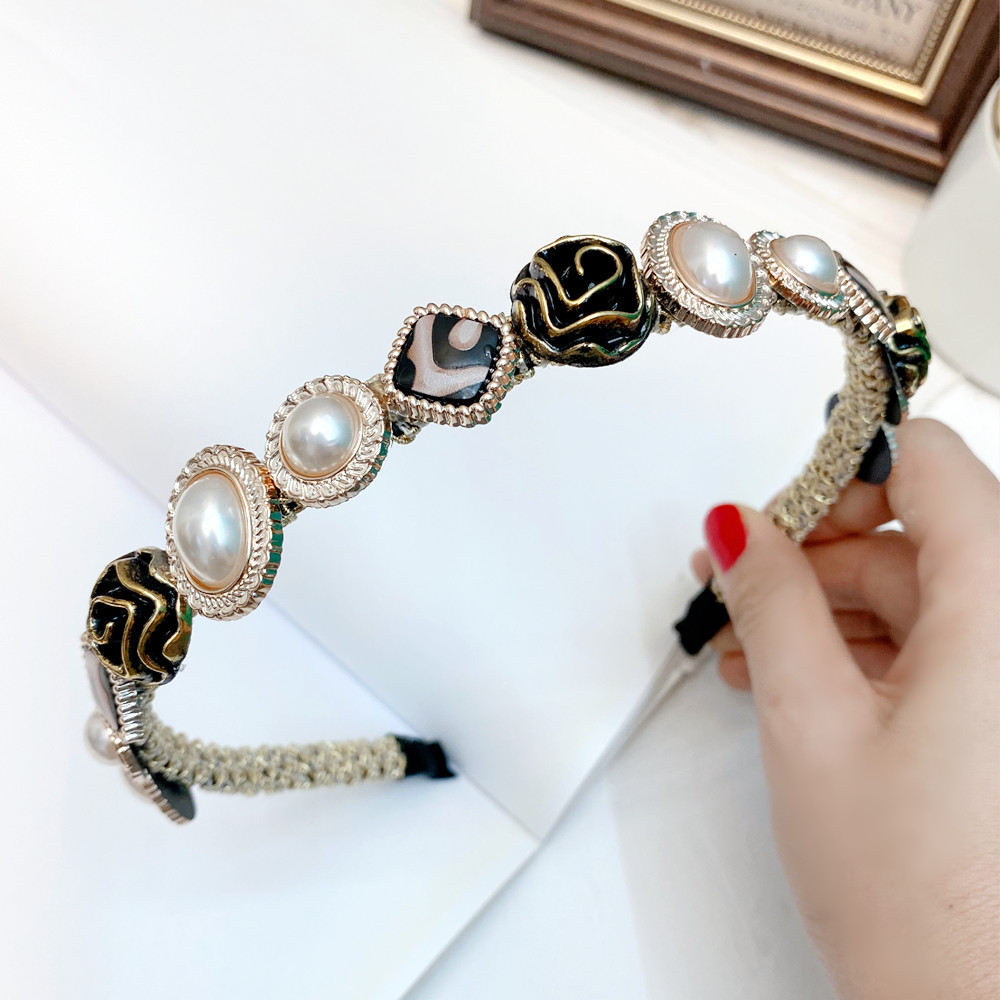 Fairy Head Buckle With Diamond And Pearl Headband Pearl Models - Shop at LoveMi
