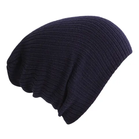 Solid Color Striped Cap